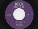 W Coast Kiddy Gal Rockabilly KATIE SWEET I Love To Rock/KookieTalk DECK M- HEAR