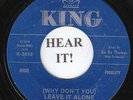Ba Ba Thomas R&B ROCKER 45 (King 5858) Leave It Alone/ In My Heart    MINT-