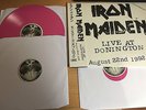 Iron maiden - Live At Donington -Pink vinyl 3 x lps Japan with OBI band unplayed