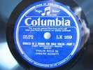 2x 78rpm JOSEPH SZIGETI - BACH Sonata for VIOLIN SOLO - RARE COLUMBIA