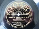 3x 78rpm FREDERIC LAMOND Piano - BEETHOVEN SONATA D MINOR - ELECTROLA