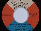 Northern Soul/Deep Soul 45 DONALD LEE RICHARDSON You Got Me In The Palm... HEAR
