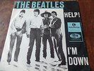 THE BEATLES - HELP ++ rare DENMARK/DÄNEMARK Single ++ diff.Cover in NM