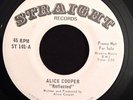 1970 ALICE COOPER REFLECTED / LIVING FRANK ZAPPA STRAIGHT WHITE LB  PROMO 7