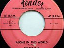 The TROJANS 45 Alone In This World / Don't Ask Me.. TENDER label DOO WOP w5932