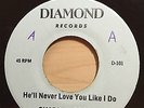 CHARLEY GRACIE HE'LL NEVER LOVE YOU LIKE I DO DIAMOND RECORDS 101 RE ISSUE