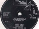 SMOKEY ROBINSON & MIRACLES - MORE LOVE/ SWEPT FOR YOU BABY Tamla Motown TMG 614