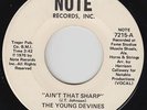 70s Soul 45 - Young Devines - Ain't That Sharp - Note - VG+ mp3