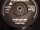 Rare Northern Soul Yvonne Baker You Didnt Say A Word