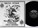 BRUTAL ATTACK STRANGER THAN BEFORE ROCK O RAMA RRR 57 German Pressing Vinyl LP