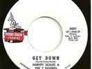 HARVEY SCALES & 7 SOUNDS  funk 45  Get Down / Love-itis - NM