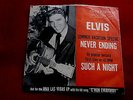 ELVIS PRESLEY SUCH A NIGHT NEVER ENDING RCA  47-8400  POP 45