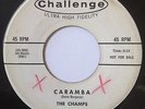 The Champs CARAMBA /MOONLIGHT BAY 1958 Tittyshaker Garage Rocker Instro 45 PROMO