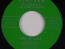 DOYLETTS: God is Love SIMPSON Rare Black Gospel Soul NYC 45 NM HEAR
