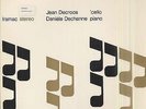 Jean DECROOS, D. DECHENNE, BRAHMS, SCHUMANN Dutch LP IRAMAC 6506 CELLO PIANO