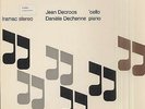 Jean DECROOS, D. DECHENNE, BRAHMS, SCHUMANN Dutch LP IRAMAC 6507 CELLO PIANO