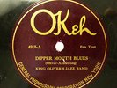 KING OLIVER'S JAZZ BAND Dipper Mouth Blues/Where Did You Stay.. OKEH 4918 V+/V