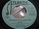 Original Hard Rock Promo 45 : AC/DC   You Shook Me All Night Long   Atlantic
