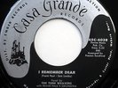 The TUNE WEAVERS 45 I Remember Dear / Pamela Jean CASA GRANDE Doo Wop w6112