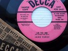 JANE TURZY Lie To Me B/W My Sweet FRENCH baby 1954 JAZZ vocal Popcorn 45 e4023