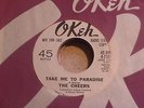 THE CHEERS Take Me To Paradise / I Made Up My Mind OKEH NORTHERN SOUL DJ 45 HEAR
