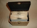 Fifty 45rpm JUKEBOX RECORD Set R&R Rock reissues Carry CASE hits 50's 60's 70's