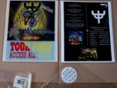JUDAS PRIEST - A TOUCH OF EVIL - 1991 EMI LIMITED TOUR PASS SHAPED PICTURE DISC