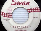 CODY BRENNAN Temptations RUBY BABY am I the one 1961 ROCKABILLY 45 on SWAN e4285