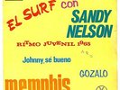 SANDY NELSON “EL SURF CON” MEMPHIS JOHNNY B. GOODE SURF RARE MEXICAN 7” EP 45RPM