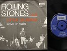 ROLLING STONES Little Queenie / Love In Vain Denmark 1970 PS + 45 MINT