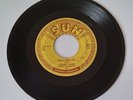 Johnny Cash Signed? 45rpm Sun 347  Mean Eyed Cat/Port of Lonely Hearts