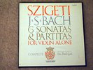 SZIGETI BACH: 6 SONATAS & PARTITAS BG 627/9 VANGUARD LP BOX