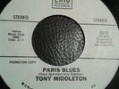 TONY MIDDLETON; PARIS BLUES/OUT OF THIS WORLD. ERIC 5012 PROMO/ EX COND