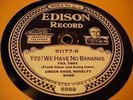 EDISON 51177 GREEN BROTHERS NOVELTY BAND Yes We Have No Bananas E