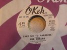 THE CHEERS Take Me To Paradise/I Made Up My Mind OKEH NORTHERN SOUL DJ 45 HEAR 2