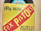 Sex Pistols: My Way/No on is innocent. Original 1978 Itaian press. Diff PS