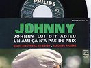 EP JOHNNY HALLYDAY JOHNNY LUI DIT ADIEU BANDEAU NOIR  VG+