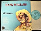 Hardrock Rock Gunter Essgee 172 The Music Of Hank Williams