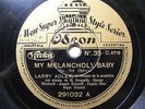 LARRY ADLER, REINHARDT, GRAPELLY Odeon 291032 78 MY MELANCHOLY BABY / BODY AND S