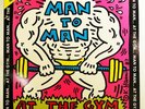 MAN TO MAN AT THE GYM FRENCH 12'' UNIQUE KEITH HARING ARTWORK COVER 1987