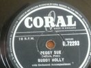 Buddy holly.peggy sue.everyday.78 r.p.m.  vynl  record.