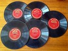 #6 - 5 Victrola Red c1911-1913 Alma Gluck 78rpm Records - single sided