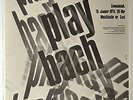 Original-Tourposter JACQUES LOUSSIER: Play Bach, 1974