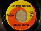 ALENXANDER PATTEN 45 A Lil' Lovin' Sometimes CAPITOL rare northern soul