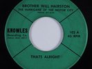 Black Gospel 45 BROTHER WILL HAIRSTON Thats Alright KNOWLES HEAR