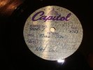 NAT KING COLE 12 INCH ACETATE - CAPITOL 78 RPM - MISS ME - LISTEN