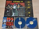 KISS MONTREAL CANADA 1977 LP ALBUM BLUE VINYL LTD. OF100 POSTER MISPRINT SLEEVE