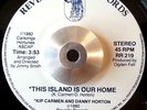 KIP CARMEN & DANNY HORTON - This island is our home - 45 rare SOUL/REGGAE/FUNK