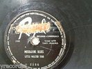 LITTLE WALTER TRIO - MUSKADINE BLUES - RARE CHICAGO BLUES 78 RPM - REGAL #3296