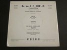 LISTEN   BERNARD MICHELIN cello / COLLARD piano French duo ODEON SOE 3256 EP 45